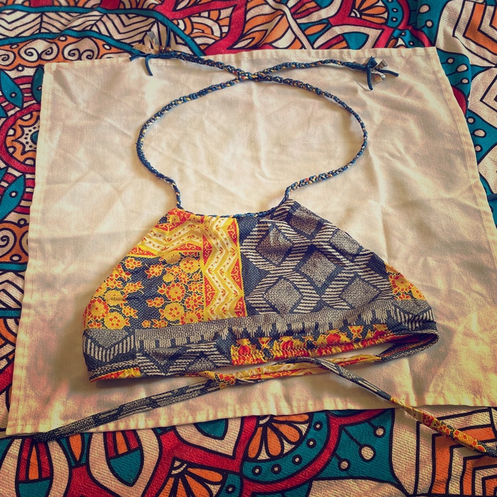 Tiger lily bikini top